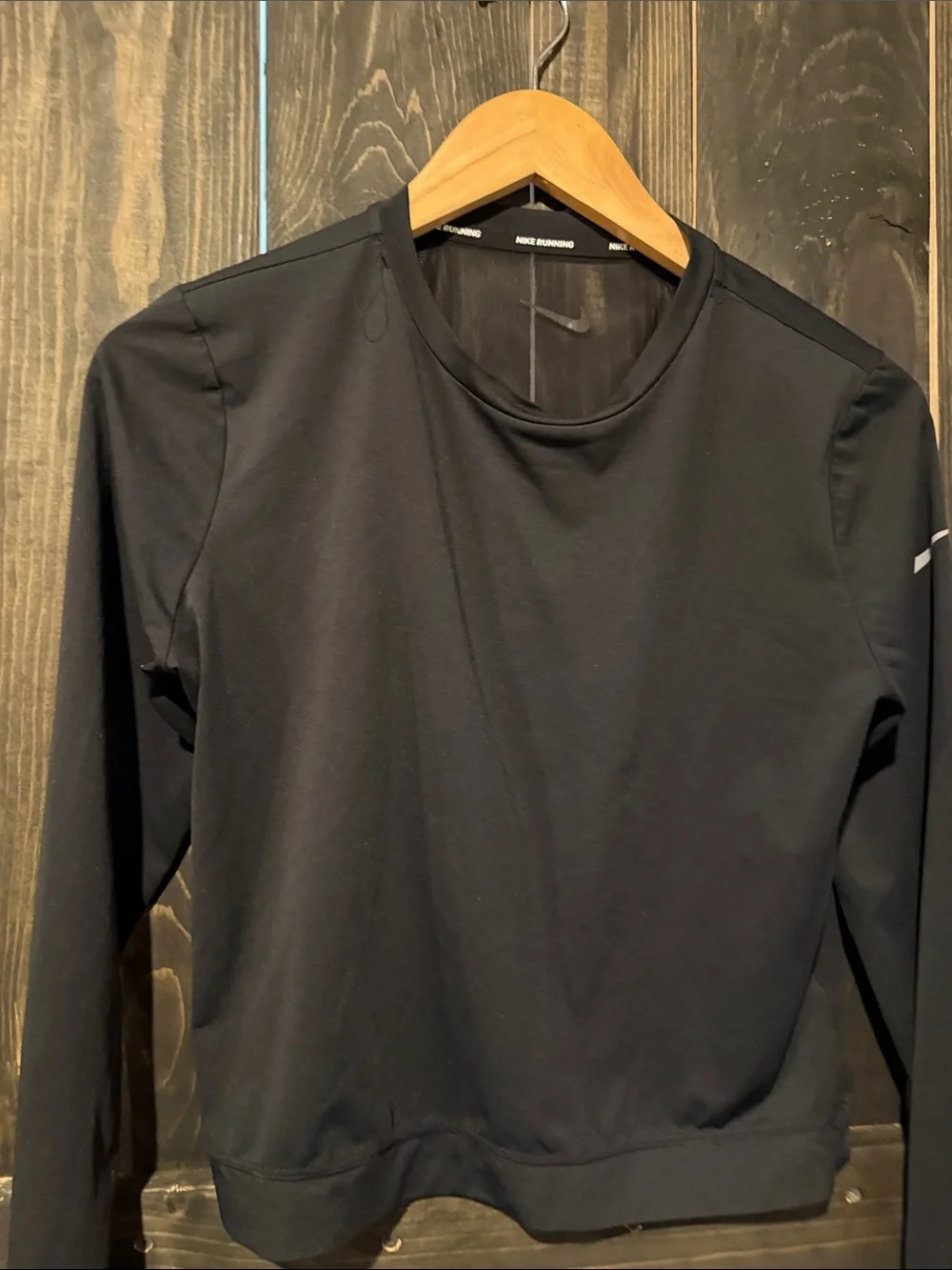 Nike Black Long-Sleeve Dri-FIT Crew Top